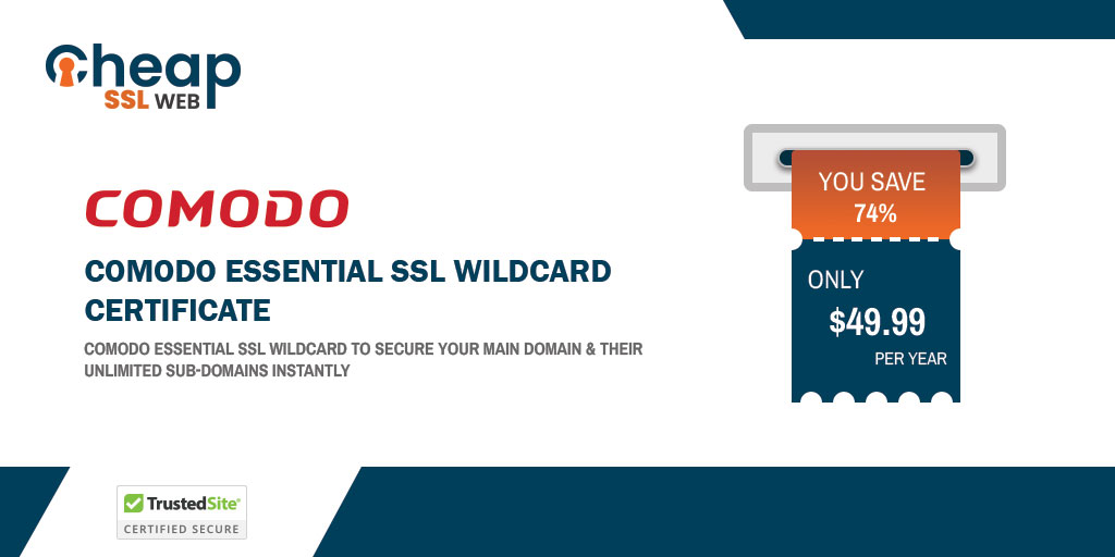 cheapsslweb's tweet image. Get an EssentialSSL Wildcard Certificate at the Lowest Price - Starts at $49.99/Year
cheapsslweb.com/essentialssl-w…

➡️ Domain Validation
➡️ Site seal 
➡️ Primary domain and all its subdomains
➡️ 10,000 Warranty 
➡️ 256-bit Encyrption

#SSLcertificate #comodo #cheapsslweb