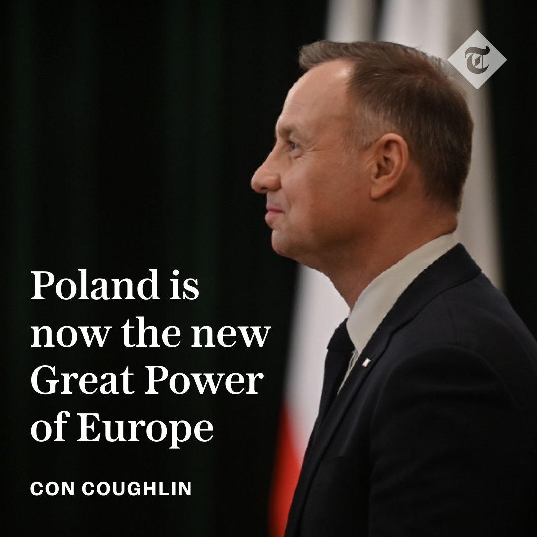 ✍️ 'The centre of gravity in Nato is shifting eastwards, as German and French influence continues to fade,' writes Con Coughlin.

'Britain’s interests would be far better served by expanding ties with Poland and Slovakia'

Read this column in full ⤵️
telegraph.co.uk/opinion/2023/0…