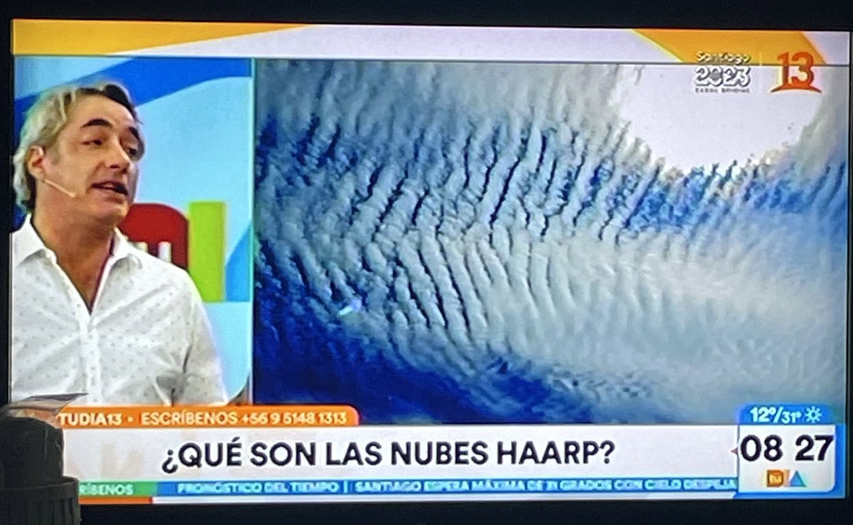 Ojo con la desinformación <a href="/tudia_13/">#TuDia13</a>. Son nubes altocúmulos undulatus y de raras no tienen nada.