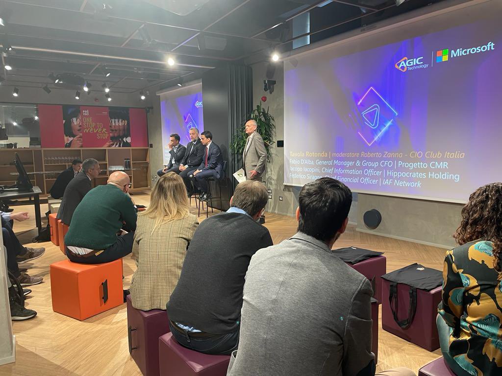 _AGIC_'s tweet photo. 🔮 “Trasformazione Digitale e Crescita Aziendale: testimonianze e storie di successo”: l’evento prosegue con la tavola rotonda
▪️ Programma integrale > https://t.co/sEtSlf9SY3
#AgicGroup #AgicTechnology #Microsoft #digitaltransformation #it #ict #tech #technology #innovation https://t.co/IIzCpxzlb8