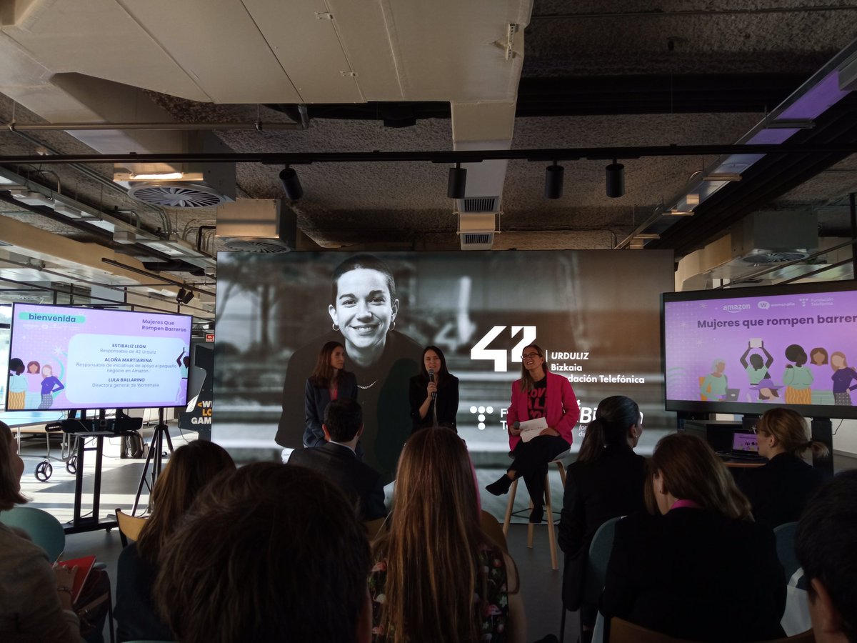 LadyAichi's tweet photo. Interesantísima jornada hoy en 42 Urduliz Fundación Telefónica de la mano de Amazon y Womenalia, creando lazos y poniendo en valor el emprendimiento femenino.
¡Mil gracias por la invitación! https://t.co/QzcOfCvIvl