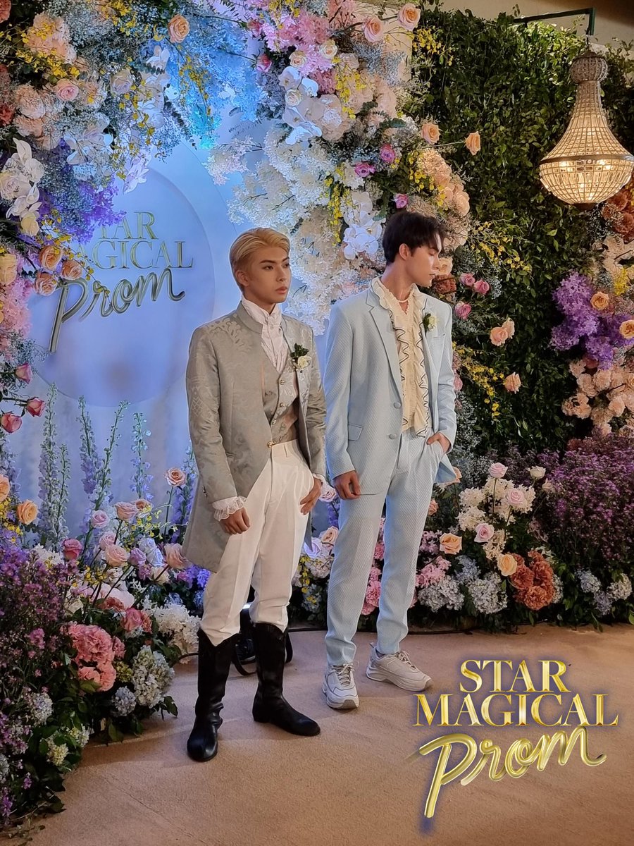 ABSCBNNews's tweet photo. @cedrickkbasco @josiahvantonio LOOK: Ishiro Incapas and Jay-R Albino from Dream Maker have us gushing in their ivory carpet looks at the #StarMagicalProm2023 this Thursday. 

LIVE: https://t.co/AvLxUCrTnb https://t.co/elOjx7G3C1