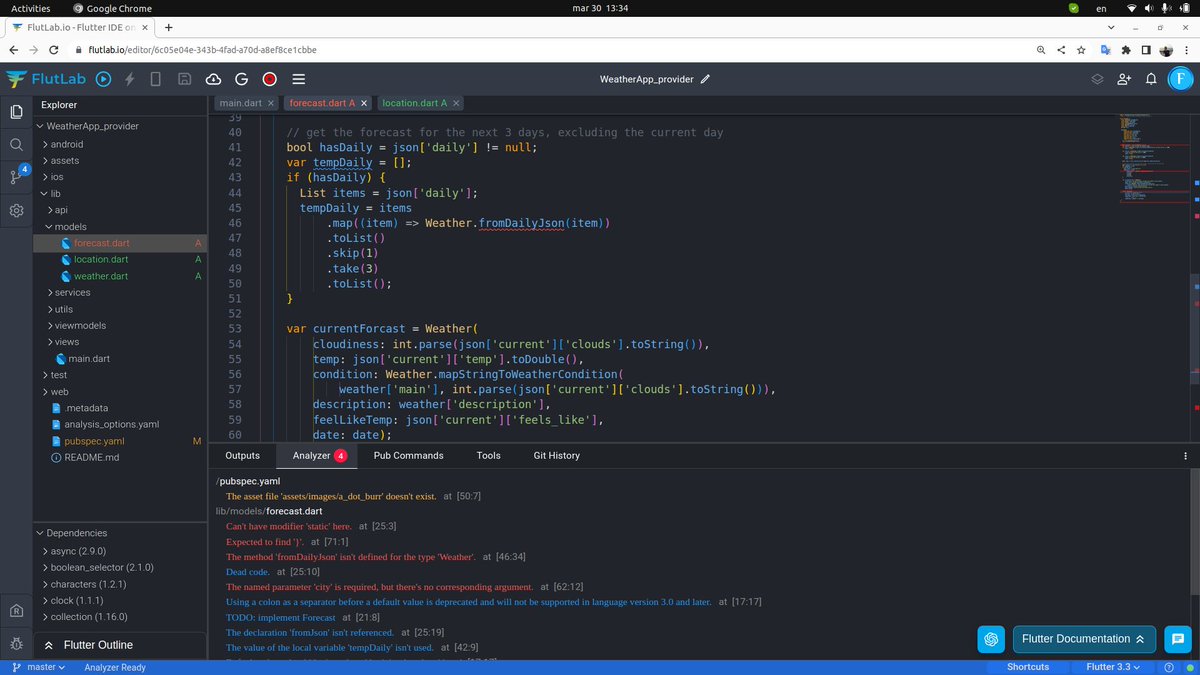 FlutLab's tweet image. Flutlab&apos;s built-in code analyzer for Flutter is a powerful tool for developers to catch and fix issues in their code, ensuring that their apps run efficiently and smoothly. #Flutter #Flutlab #CodeAnalyzer