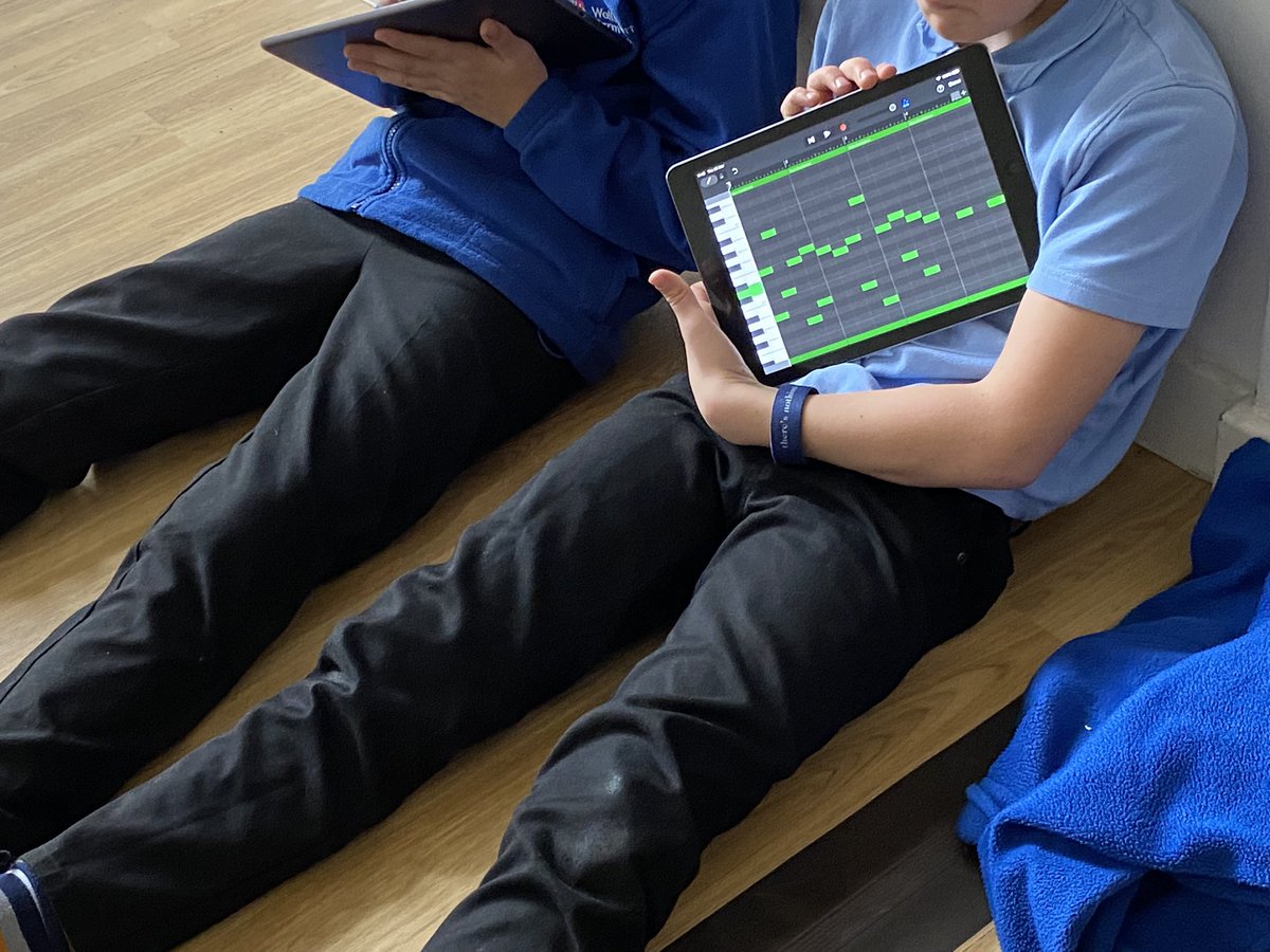 The learners loved using their new understanding of composition grids to explore on garage band