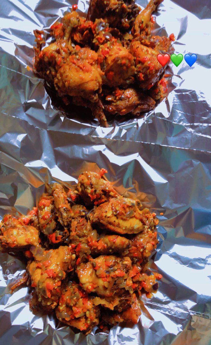 chickenbosslady's tweet photo. 2 spicy pepper chicken delivered this morning #8am order #Delicious #Kaduna #FullChicken https://t.co/yqNqTaAEA2