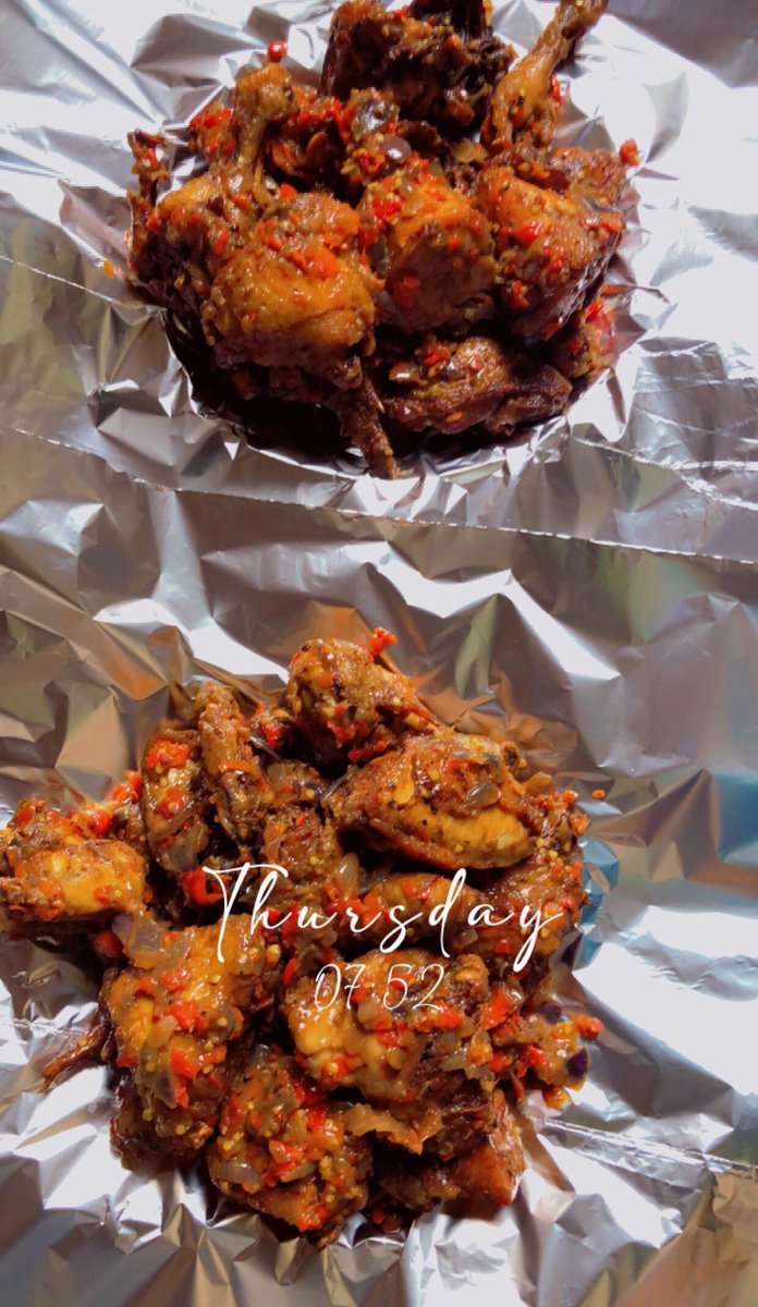 chickenbosslady's tweet photo. 2 spicy pepper chicken delivered this morning #8am order #Delicious #Kaduna #FullChicken https://t.co/yqNqTaAEA2