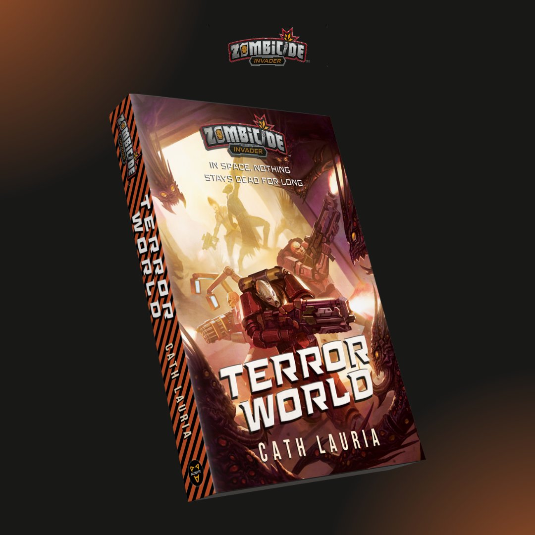 Terror World, a Zombicide Invader Novel, by @author_cariz is OUT NOW in the UK and global ebook/audiobook.
⁠
Time and space are under threat when a monstrous new alien zombie threat emerges...

Buy it now: aconytebooks.com/shop/terror-wo…