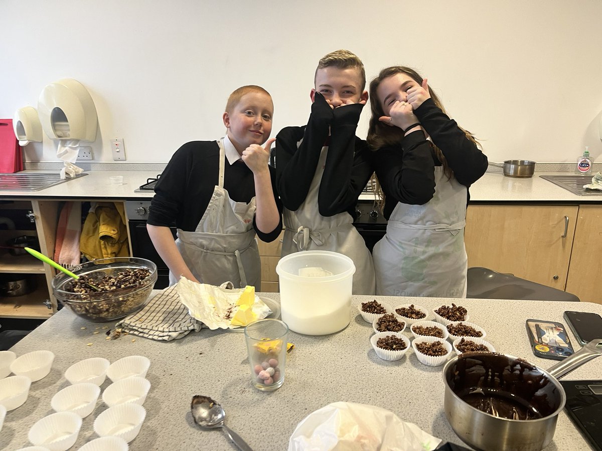 MissRiceHE's tweet photo. Final Cooking Club of the term finished on a high with some Easter nests🐰🐣 https://t.co/L62QiHaVG4