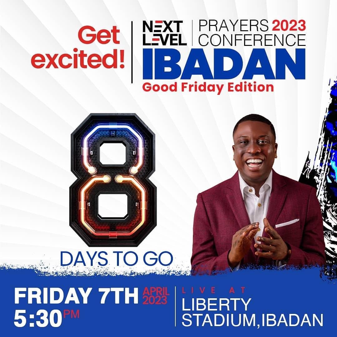 Harvesters_Gb's tweet image. Get excited it’s 8 Days till Next Level Prayer Conference Ibadan!

If you have not registered, kindly click on the link in our bio to register and invite 5 friends 

#nextlevelconference #biggerandbetter #nextlevelconferenceibadan