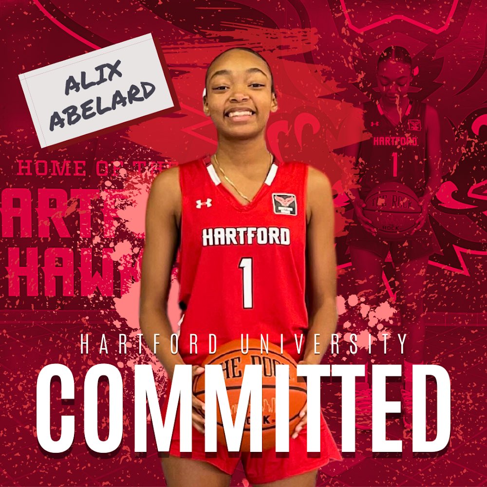 ShootingTouchMA's tweet photo. Congratulations to Alix Abelard on her commitment to University of Hartford! Alix will be receiving an academic scholarship! @HartfordWBB @itstheonlyalix @HardwoodJungle @Fontbonnehoop @BashHoopsNE @HerHoopsNetwork https://t.co/R2NmwBJCAs