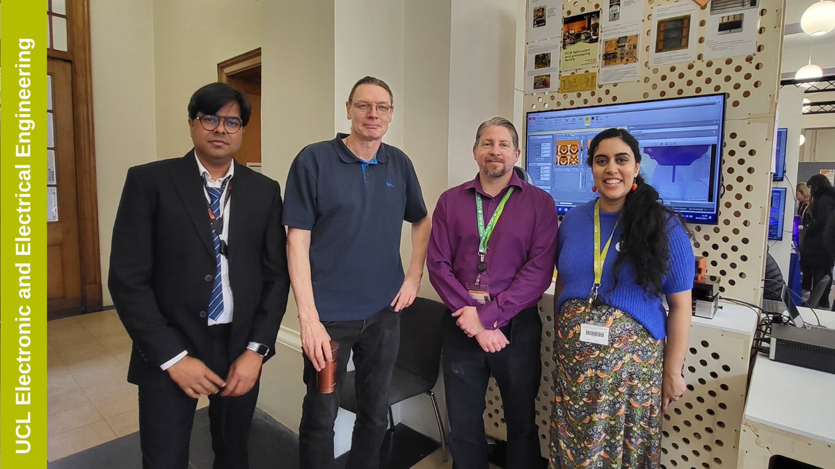 ucleeenews's tweet image. Join our super talented Technical team (right now!) as they showcase the finest of EEE&apos;s contribution to @TechsatUCL in this year&apos;s #UCLTechShowcase. 

📆 Thurs 30 March
📍Table 5, @ucl North Cloisters

We&apos;ll be there until approx 3.30pm-ish! Come, check out our demos ⚡️