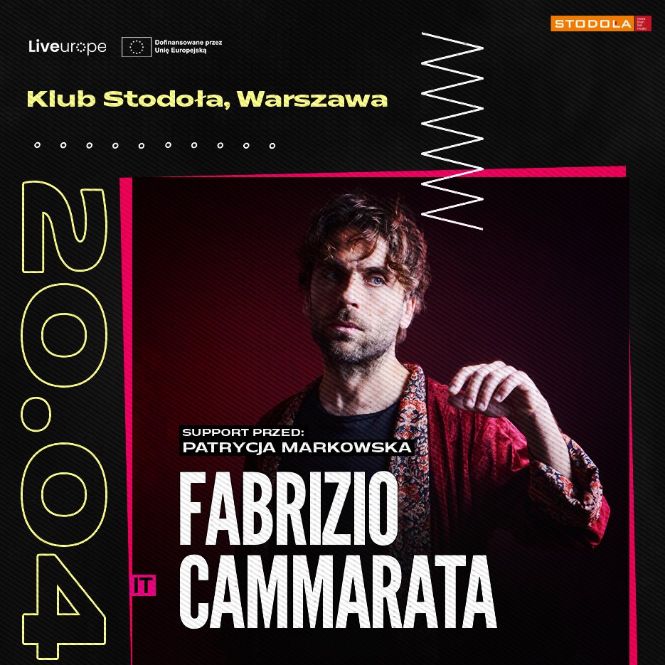 Fabrizio Cammarata (@fabcammarata) on Twitter photo 2023-03-30 11:49:41 Sooo excited about my first gig in Warsaw! 🇵🇱💛 @Karteltweets @P_Markowska @Liveurope @itamusicexport @La_Fabbrica Sooo excited about my first gig in Warsaw! 🇵🇱💛 @Karteltweets @P_Markowska @Liveurope @itamusicexport @La_Fabbrica
