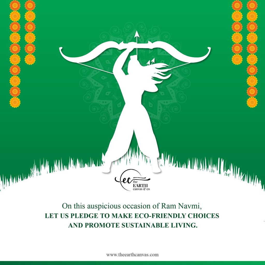 Lord Ram showed us the importance of responsible living. Let's honour him by choosing sustainable options this Ram Navmi. 

#RamNavmi2023 #SustainableRamNavmi 
#EcoFriendlyCelebration #ResponsibleLiving #GreenRamNavmi #SustainableLiving #EnvironmentallyResponsible