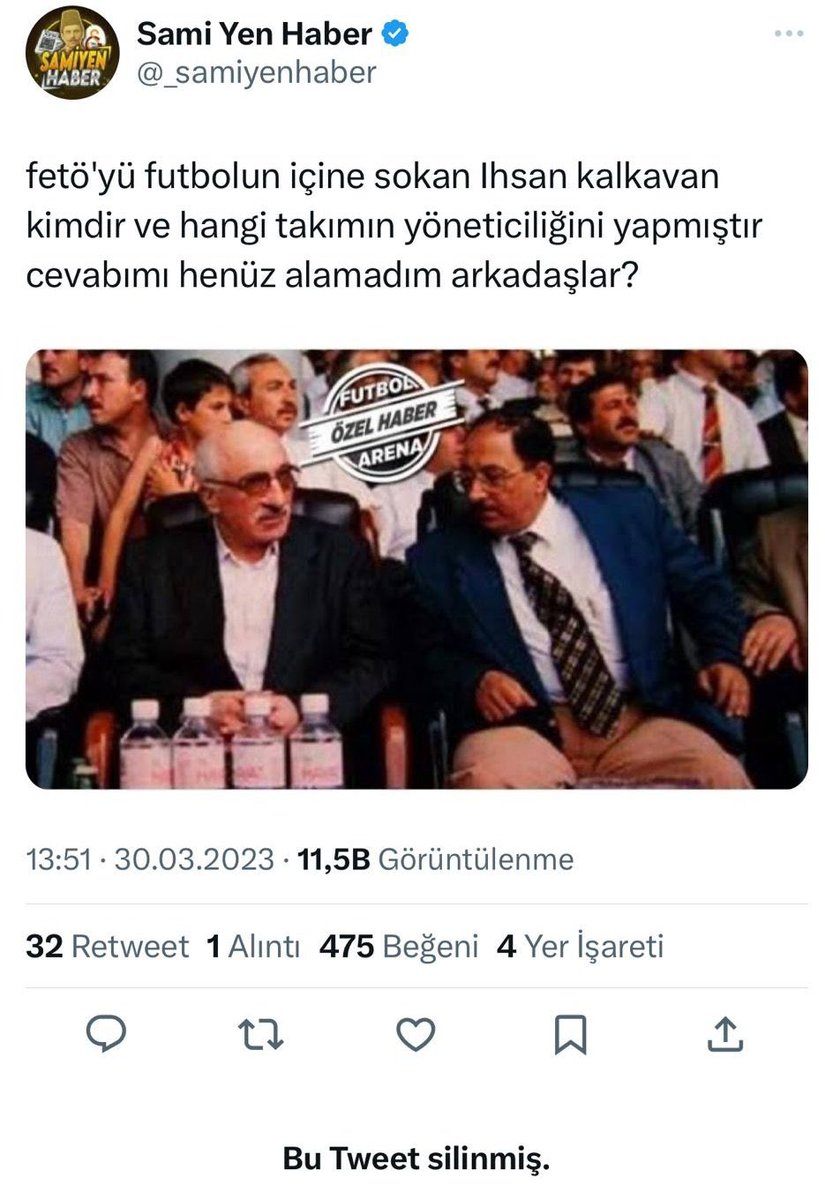 @sadicardivekili @_samiyenhaber @kartalisthaber Önce twit silmesin daha konuştuğu kişinin kim olduğu hakkında bilgisi yok puahahah paylaştığı kişi ıhsan Kalkavan bile değil