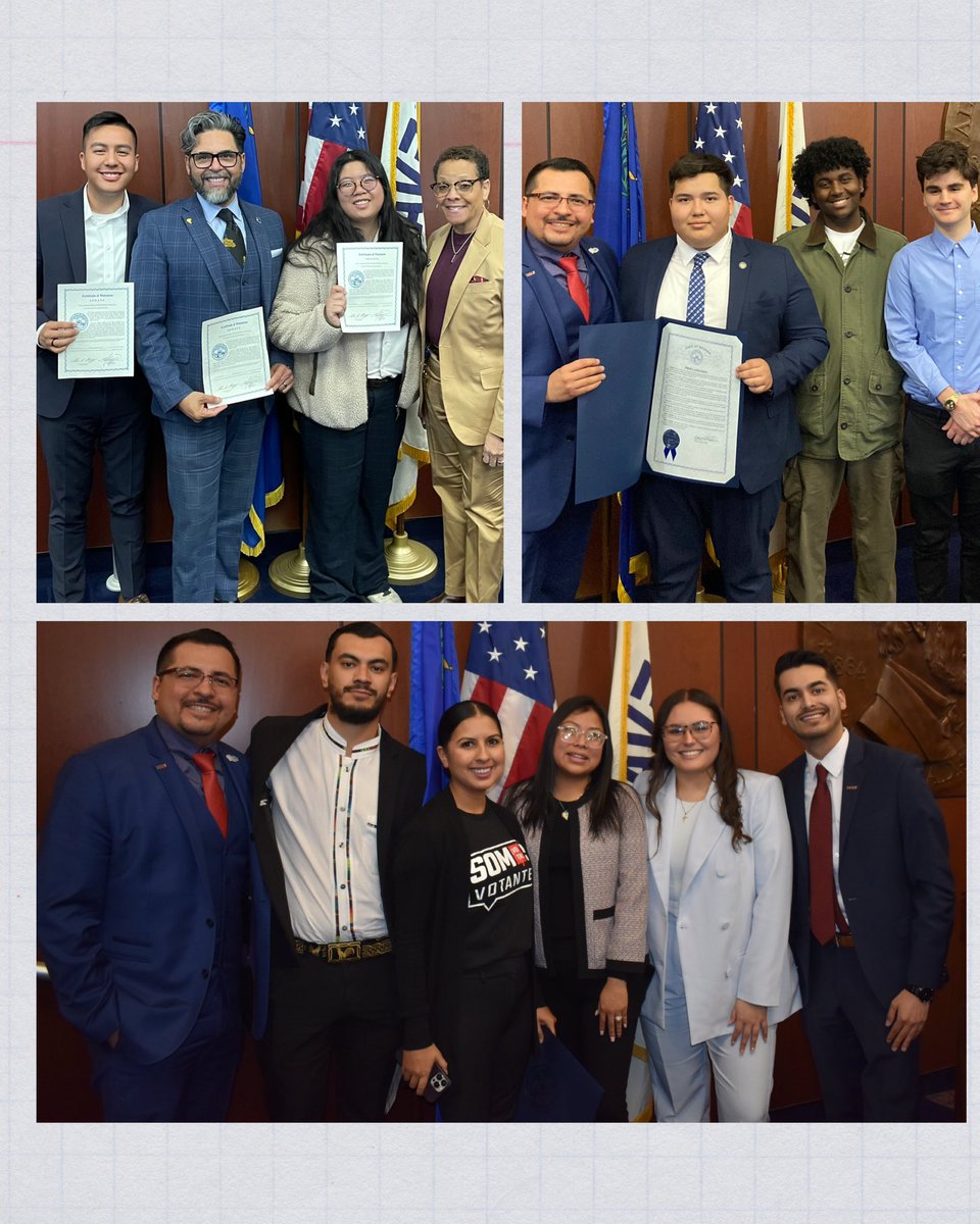UNLVDems's tweet photo. That’s a wrap on Latino Lobby Day 2023! We spent the day at the Nevada State Legislature advocating for bills that impact our communities: education, health care, voting rights, and the environment.

Huge thanks to our friends at @SomosVotantes for the invitation! https://t.co/96v3DSqA7x