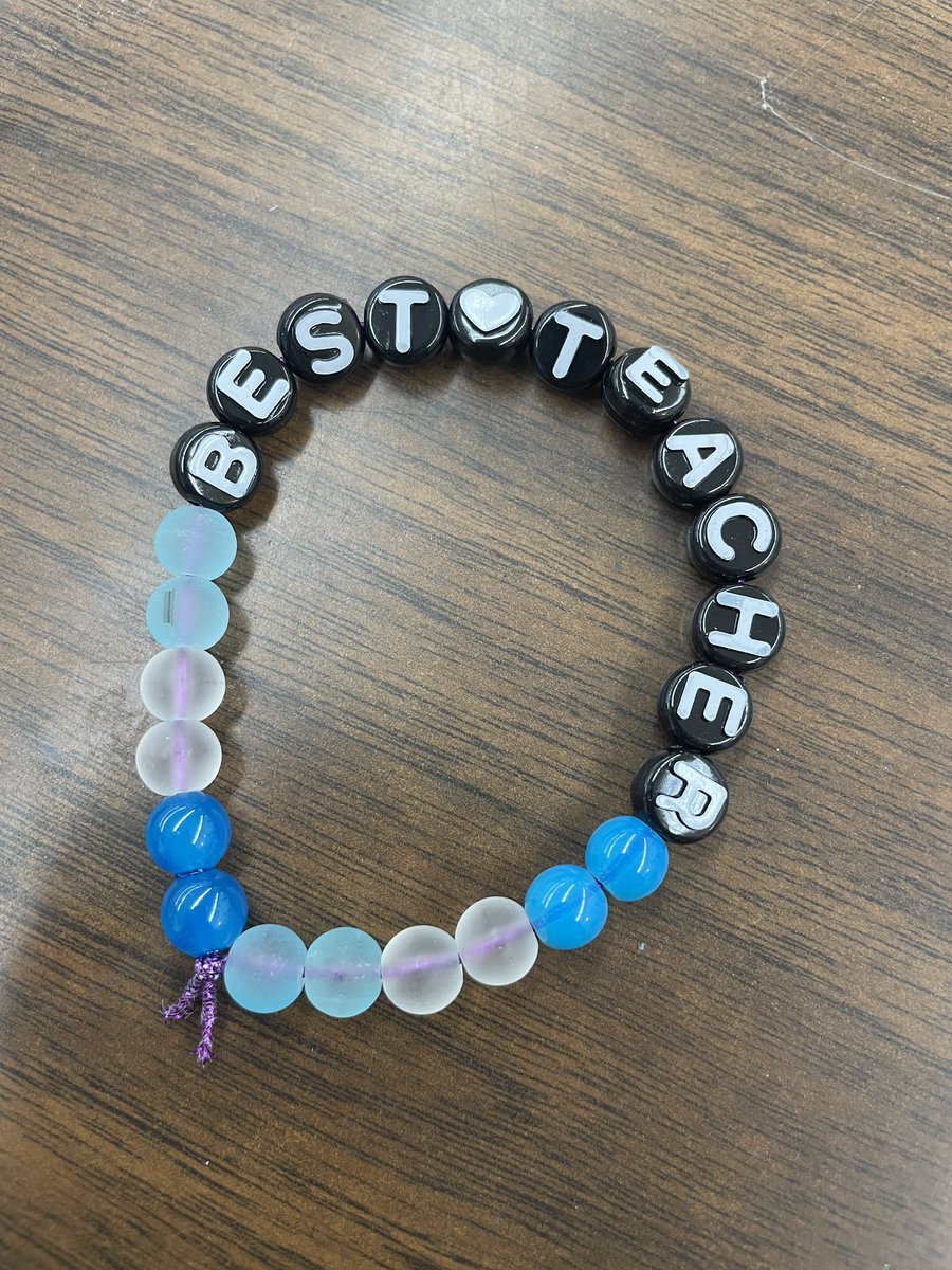 Oh my 💙. Being a teacher has been very hard the last few weeks. This little one made my day.