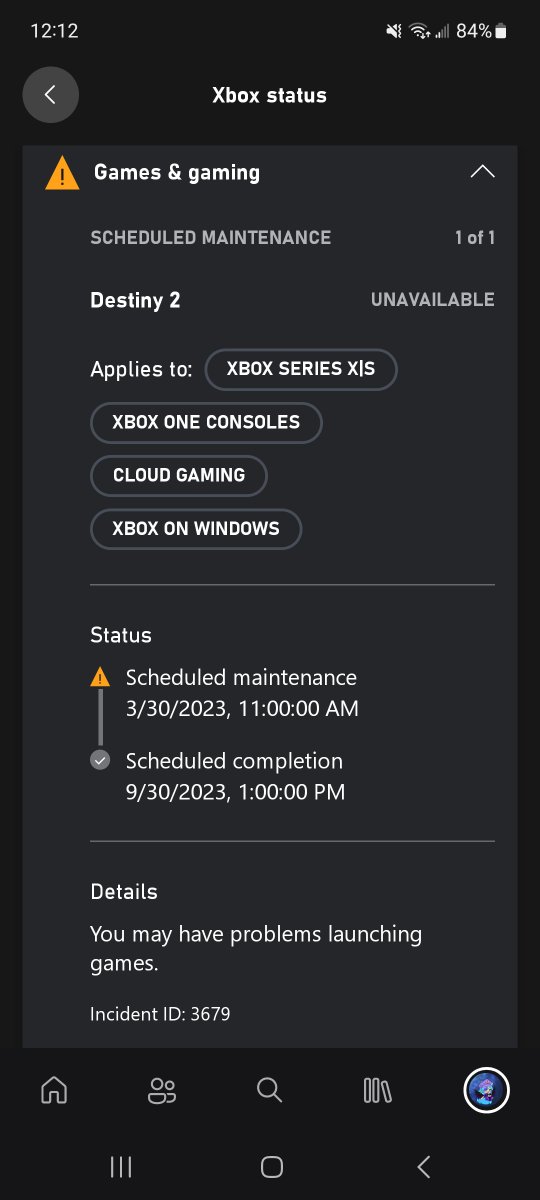 Hey <a href="/DestinyTheGame/">Destiny 2</a> <a href="/BungieHelp/">Bungie Help</a> <a href="/XboxSupport/">Xbox Support</a> who is putting the date on the Xbox status cause I would hate to wait several months just to play Destiny 2 because of maintenance.  xD