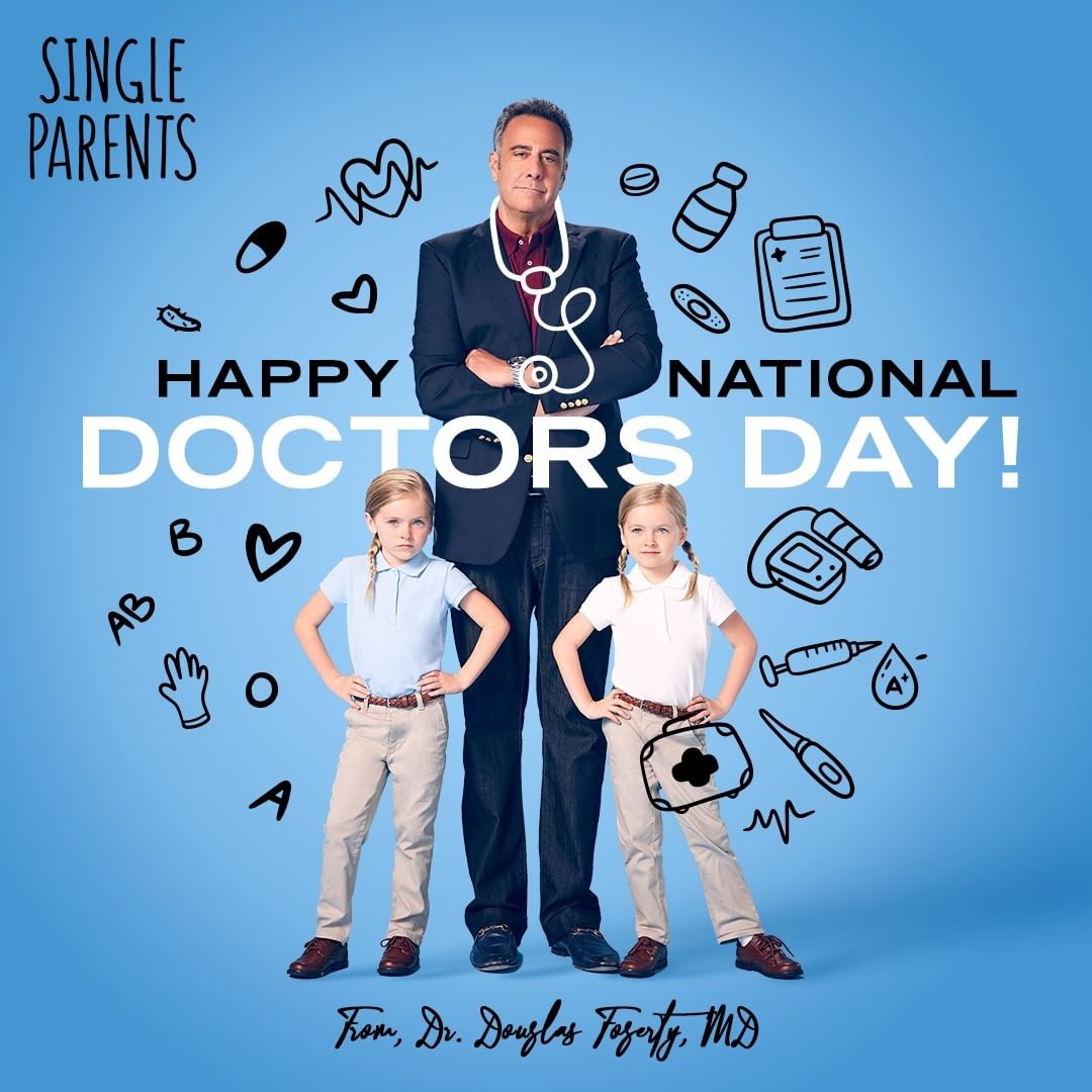 Dad, doctor, Douglas Fogerty. Happy #NationalDoctorsDay! Binge #SingleParents on @hulu hulu.com/single-parents