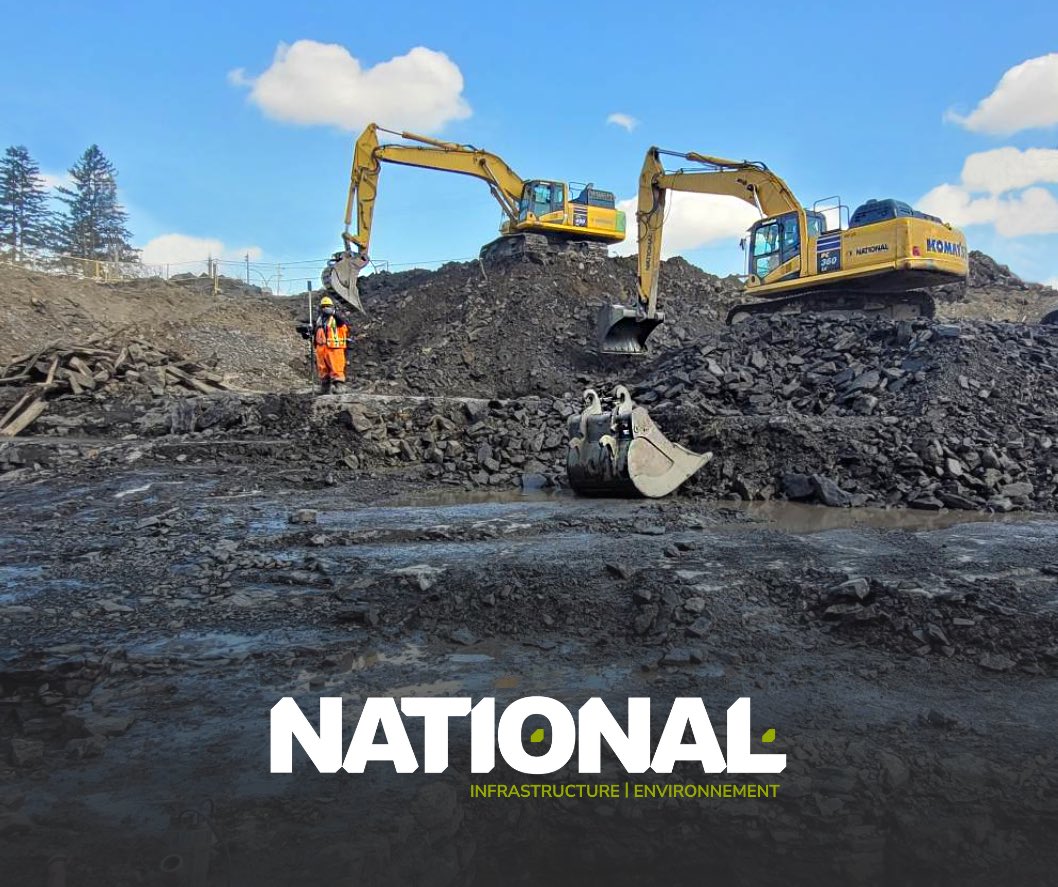 NationalExcava1's tweet photo. SUIVI DE CHANTIER 🏗
 
Les travaux vont bon train sur le site du projet Livéo, condos locatifs situés à Pointe-Claire ! L’installation du mur berlinois étant complété et la grue installée, nous en sommes à effectuer l’excavation de masse et le dynamitage 🧨 https://t.co/ZjT9PCxCd8