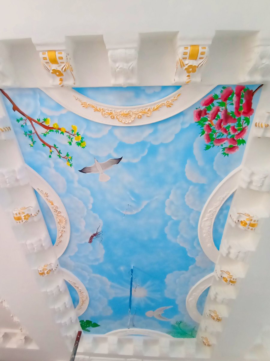 onosOmefia's tweet photo. Cloud ☁️ ceiling design. 
My work. https://t.co/KNBN2mZtub