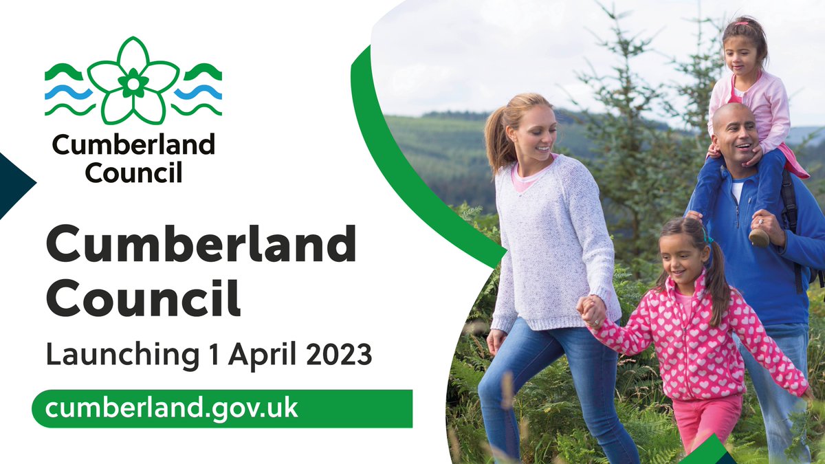 Only two days until we start delivering services in the Cumberland area. Find about our vision, values and how we’ll put improvements to the health and wellbeing of our residents at the heart of everything we do. Find out more in our Council Plan: cumberland.gov.uk/cumberland-cou…
