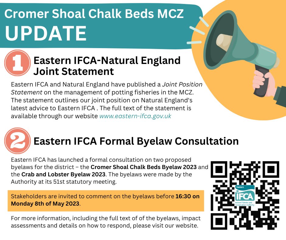 The latest on #Cromer Shoal Chalk Beds #MCZ⬇️
#update #marineconservation #fisheriesmanaegment #publicconsultation #marinemanagement  

@NaturalEngland