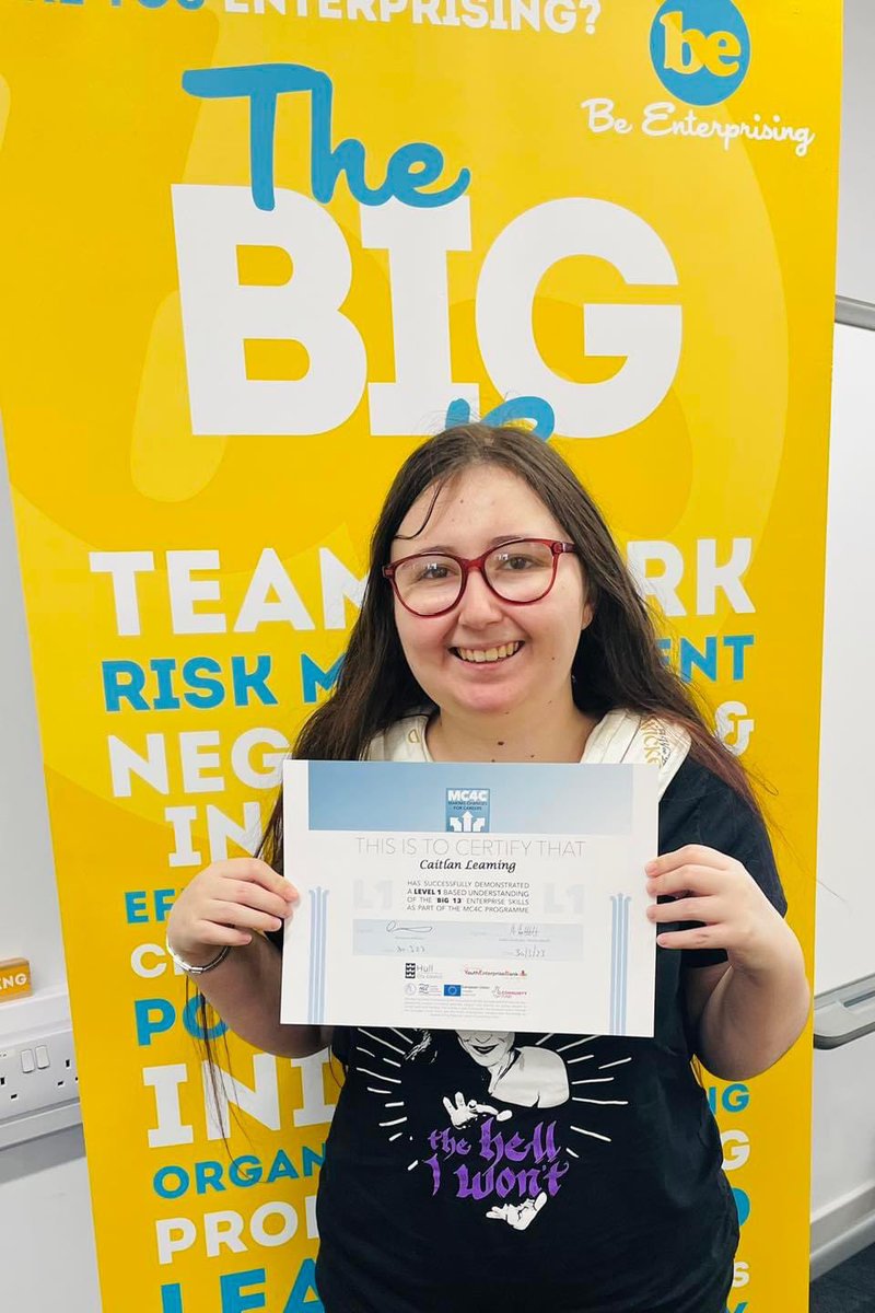 So happy I passed my #Big13 skills :) one step closer to officially having Cait’s Wee Bit Witchy Crafts a business! Ft my outfit of the day: <a href="/RuthieConnell/">Ruth Connell ♛</a> #TheHellIWont T-shirt and #WeeBitWicked scarf 💜🥰🖤