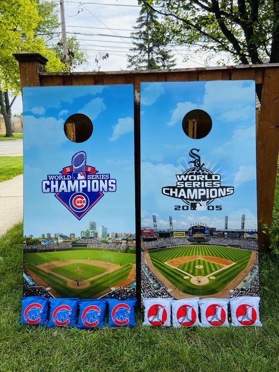 chitowncornhole's tweet photo. Its opening day for both the Cubs and Sox! Which team will have a better year, and why? #customcornhole #bags https://t.co/3AWJrBZOFQ