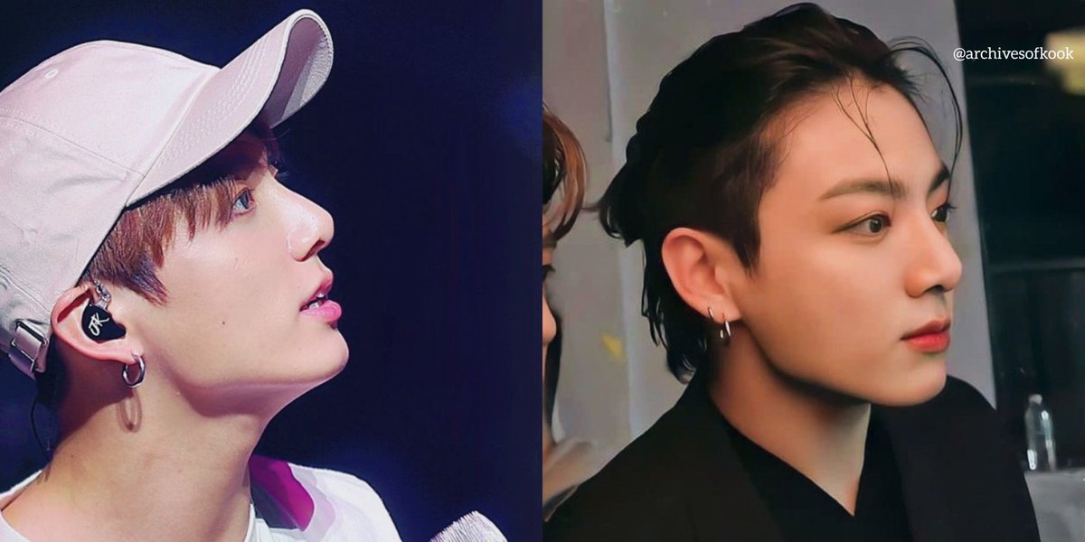 archivesofkook's tweet image. jungkook&apos;s marked jawline.