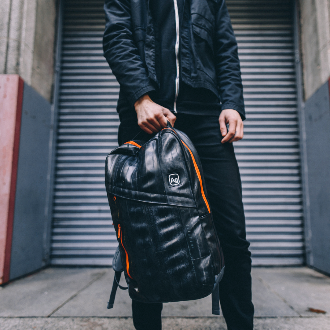 Introducing the Brooklyn Messenger, Handmade from Repurposed Bike Innertubes, backed by a Lifetime Warranty #veganism #upcycling #laptopbag