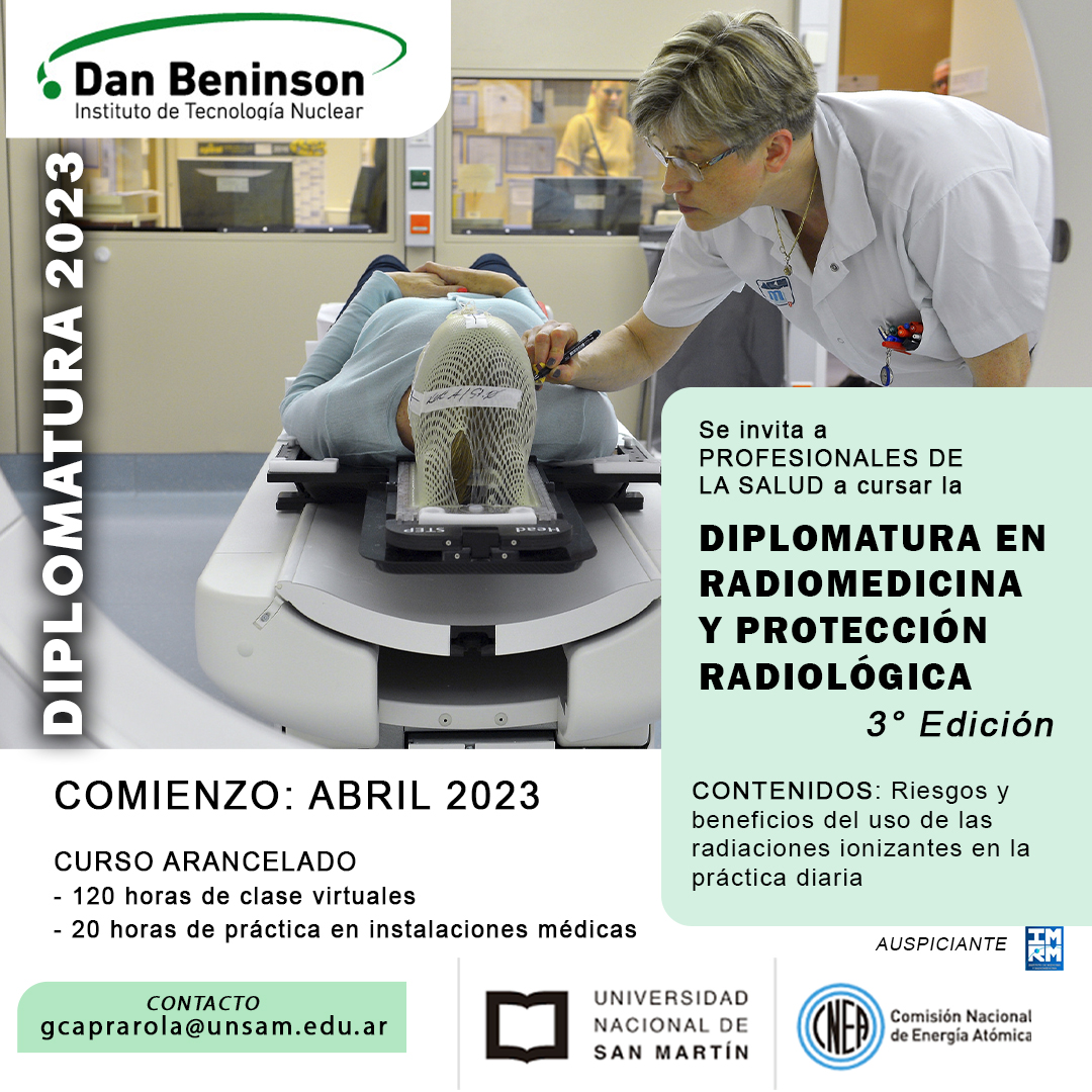 ibeninson's tweet photo. CURSO DE POSGRADO PARA MÉDICOS 
Estudiá en el Instituto de Tecnología Nuclear Dan Beninson 👨‍🎓📆 En abril arrancamos la Diplomatura en Radiomedicina y Protección Radiológica. 
Para mas informacion entra a nuestro sitio web https://t.co/XM5cdOMEmL https://t.co/xUzCzhRdWw
