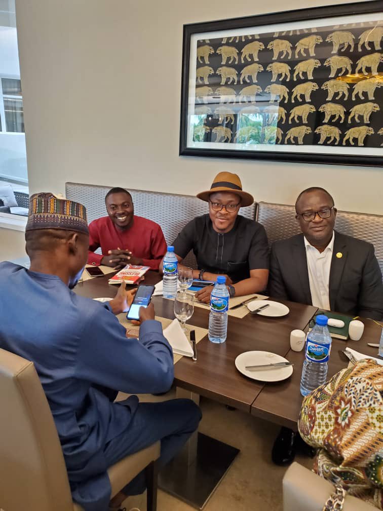 _Oruhnc's tweet photo. We held a very productive meeting with @tangem2009, #Coordinator of @GreenWallAfrica of the @_AfricanUnion today, in Abuja. We all agreed that the “silo system” is a huge deterrent to growth. https://t.co/nFuhxAxBWF