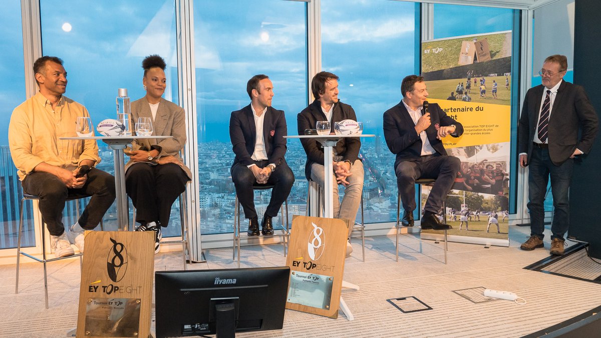 Merci <a href="/EYFrance/">EY France</a> pour cette conférence avec un casting 5 étoiles, très heureuse et fière d'avoir pu réunir pour ce temps fort des personnes exceptionnelles : Thomas Lombard, Safi N'diaye, Morgan Parra, Julien Pierre, Emilie NTamack et Laurent Depret.