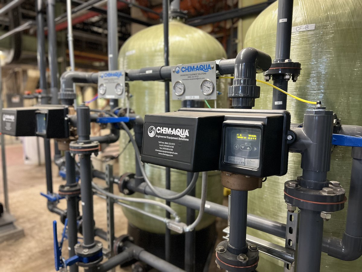 New reverse osmosis units! Big shout out to @ChemAquaWater on installation of the new equipment. Add to it pretreatment from softeners, UV, and charcoal filters, these units are helping to ensure de-ionized water to #OU laboratories on campus! #water #Reliability #districtenergy