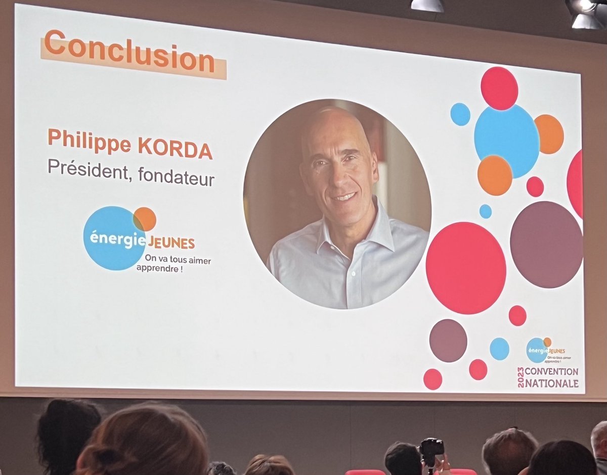 Une très intéressante convention nationale 2023 ⁦<a href="/energie_jeunes/">Energie Jeunes</a>⁩ qui se termine
