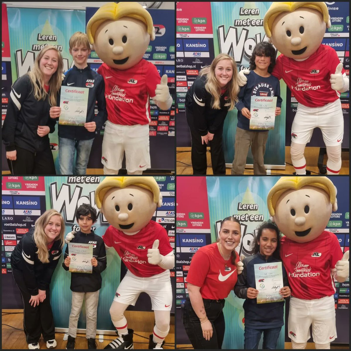 PfSAlkmaar's tweet photo. Gefeliciteerd met jullie certificaat kanjers van de tweede donderdaggroep!
#gefeliciteerd #lerenmeteenwowfactor #azalkmaar 
@AZAlkmaar https://t.co/n6q24GiJZ3