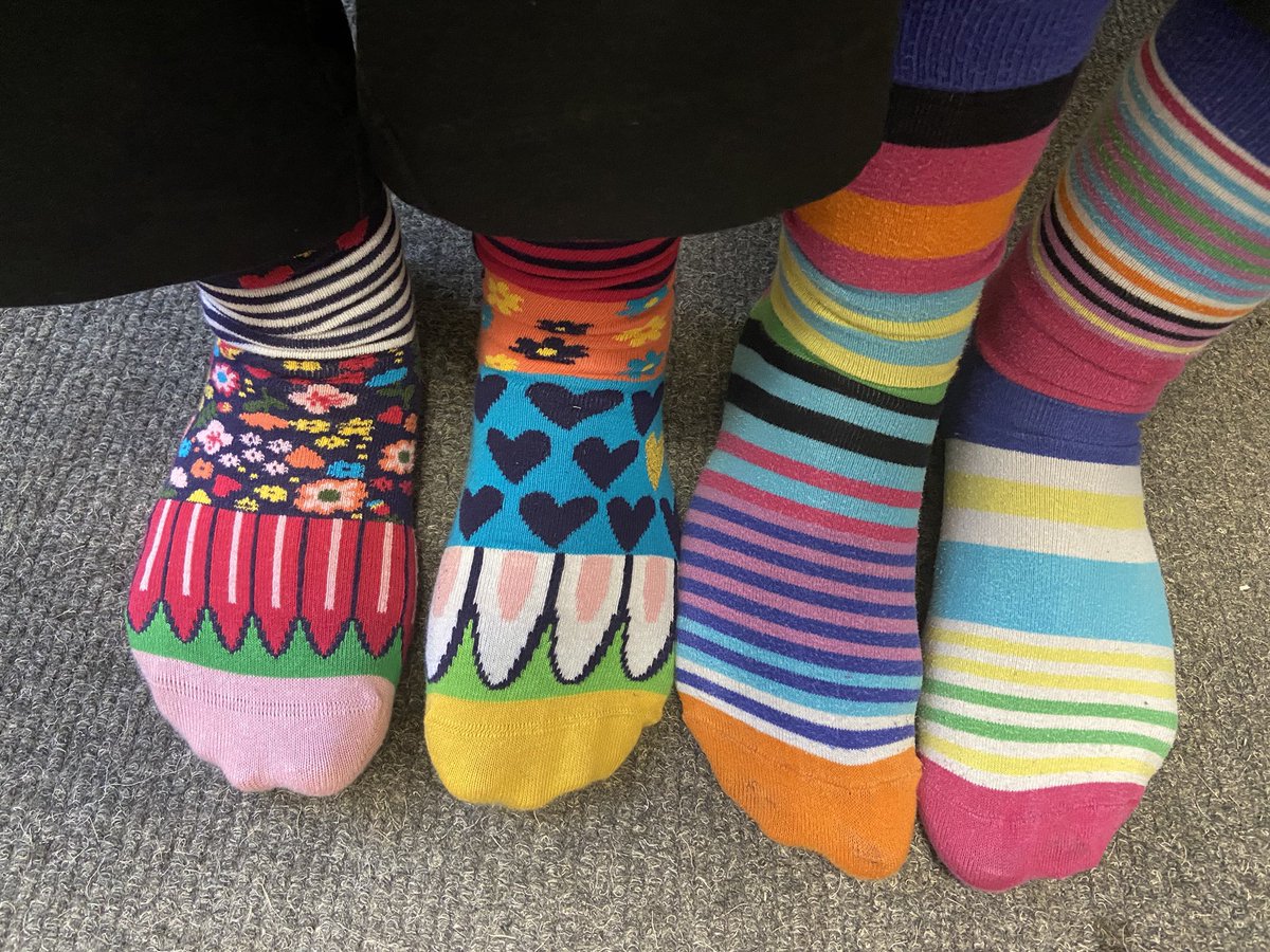 Our odd socks to celebrate Autism awareness day and also anti bullying.  We should never be afraid to show our differences. They are super powers. <a href="/Autism/">National Autistic Society</a> <a href="/AntiBullyingPro/">Anti-Bullying Pro (from charity The Diana Award)</a> <a href="/OrmistonAcads/">OrmistonAcads</a> <a href="/mentalhealth208/">Teenage Mental Health Awareness</a> <a href="/NationalCouncil/">National Council for Mental Wellbeing</a> <a href="/educationgovuk/">Department for Education</a>