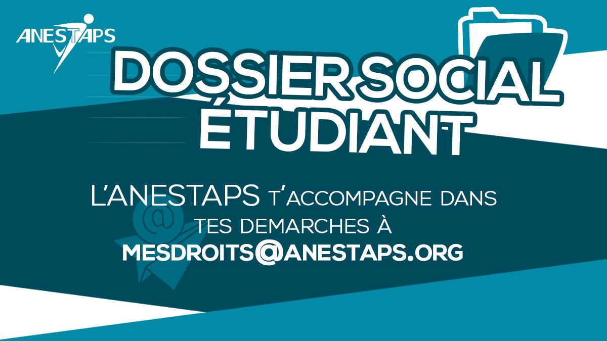 [Bourses📈 et logement🏠]

La campagne de dépôt du Dossier Social Etudiant🗂️ est ouverte ! Jusqu’au 31 mai 2023🗓️

L'<a href="/ANESTAPS/">ANESTAPS</a> se tient disponible pour t'accompagner 🤝dans tes démarches à mesdroits@anestaps.org 📥

ℹ️Pour plus d'infos sur le DSE : etudiant.gouv.fr/fr/bourse-et-l…