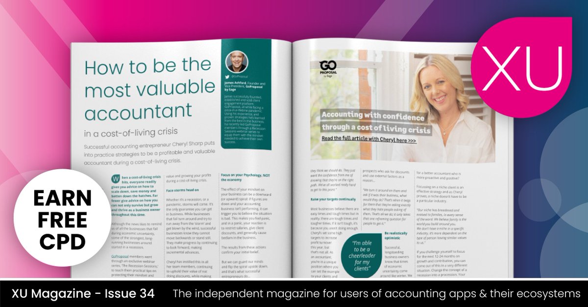 xumagazine's tweet photo. How can you be the most valuable #accountant in a #CostOfLivingCrisis?

Find out with @GoProposal 👉 https://t.co/IOLFkCUjjK https://t.co/dFNLtp9rDO