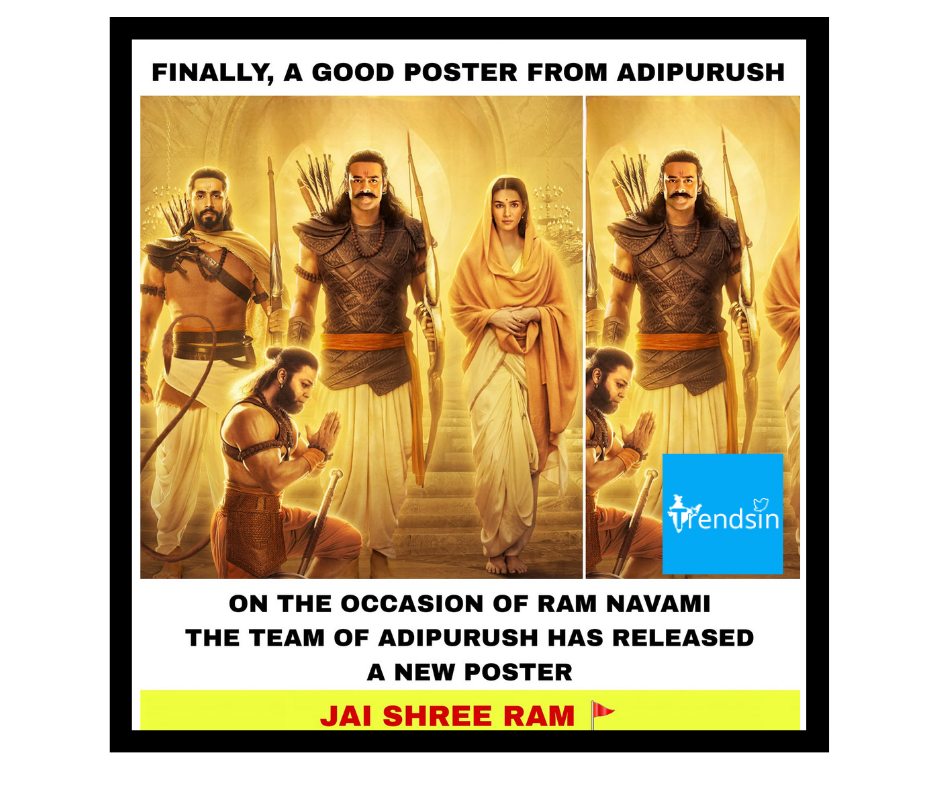 TrendsIn_India's tweet photo. Finally, A Good Poster From The Team Of AdiPurush 🚩

#Adipurush #Prabhas, #SaifAliKhan, #KritiSanon and #SunnySingh… Directed by #OmRaut… 16 June 2023 release in #IMAX and #3D.
#BhushanKumar https://t.co/1lGLFqRXtg