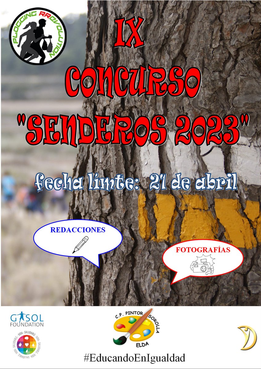 Ya puedes consultar las bases del NOVENO CONCURSO DE REDACCIONES y FOTOGRAFÍAS  “SENDEROS 2023” para el alumnado de tercer ciclo
#ConcursoSenderos
#Bolon
<a href="/PloggingR/">Plogging RRevolution</a> …orsorollaeducacionfisica.blogspot.com/2023/03/noveno…