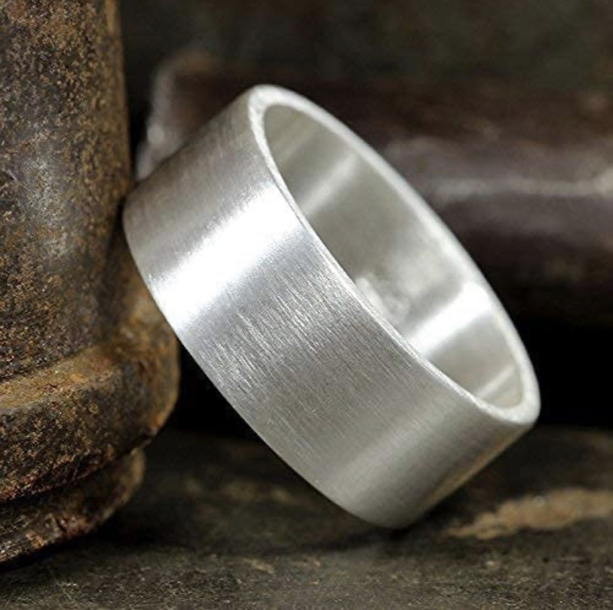 CryptoRingz's tweet photo. New batches of solid 925 sterling silver rings! Matte finish, 8mm wide - 1.5mm thick https://t.co/q7euxU7oGY