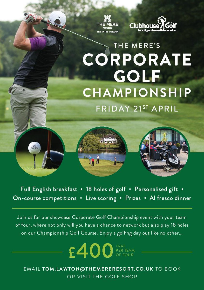 Who fancies a team event with our friends @LifeatMere Friday 21st April ?