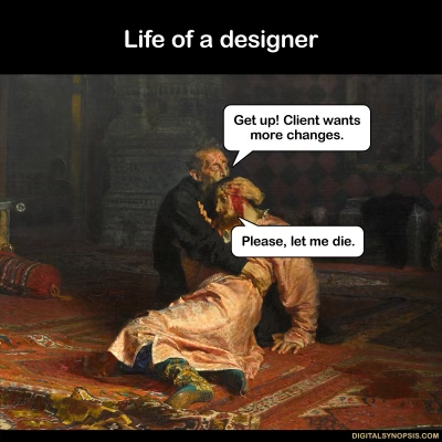 FreelanceLfe's tweet photo. Oh so very accurate this week...😵‍💫🤣😭 #designer #FreelanceLife #morechanges #MakeItStop https://t.co/MhwpxkYcXg