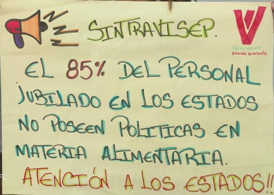 Yiserc's tweet image. Sr Mtro @IMVillarroel1 Que pasó con el acuerdo que se llevo en el mes de agosto en el 2022 en dónde usted se comprometió  Incorporar en los Estados el Beneficio de alimentación y que se iría incrementando más  Jubilados y solo entrega 20 por estado! 

#MaduroEsUnDuro
#30Marzo