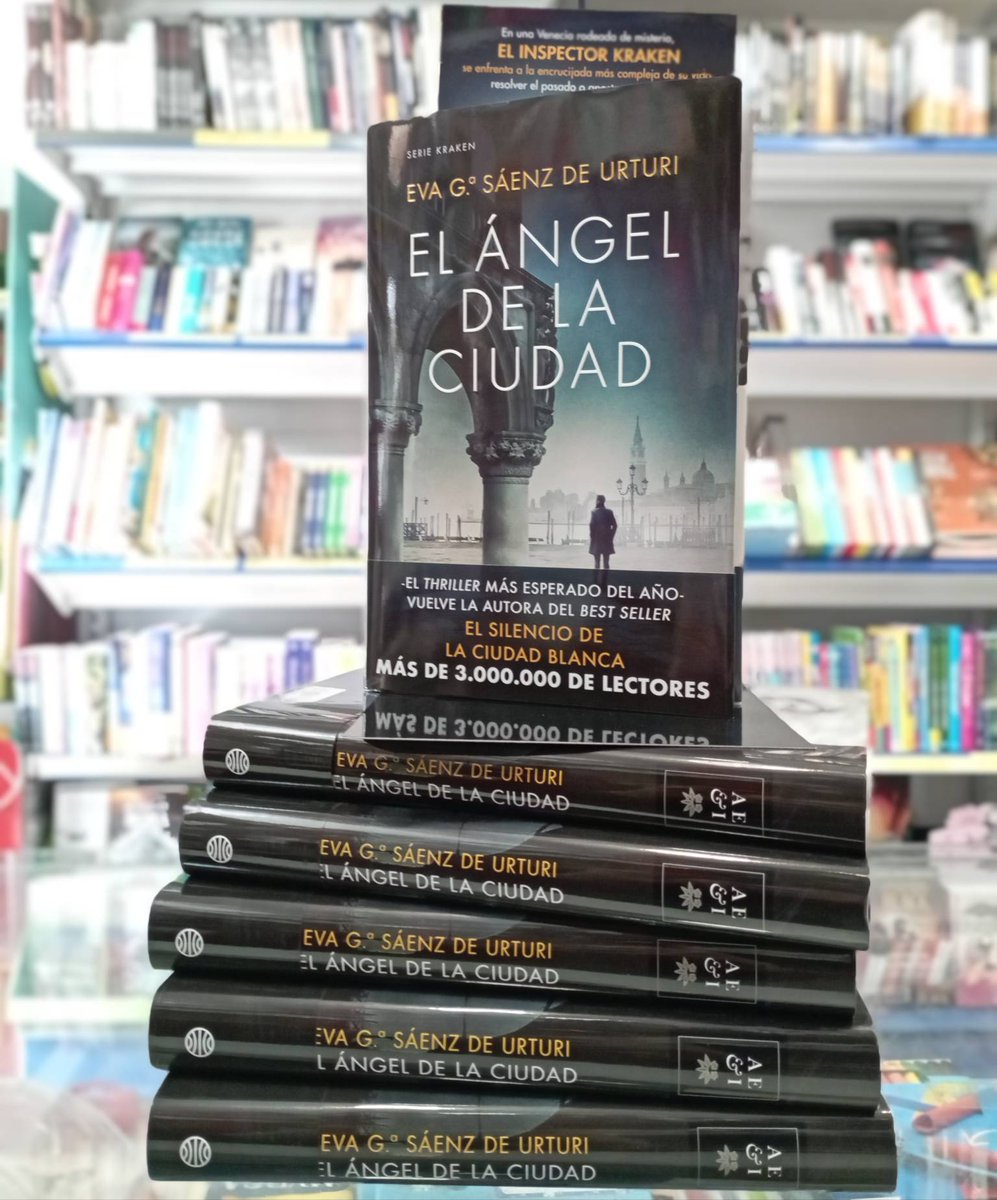 LibreriaMapa's tweet photo. "El Ángel de la ciudad", la nueva novela de Sáenz de Urturi, ya a la venta.
.
En una Venecia rodeada de misterio, el inspector Kraken se enfrenta a la encrucijada más compleja de su vida: resolver el pasado o apostar por el futuro. https://t.co/h5Zz5t4202