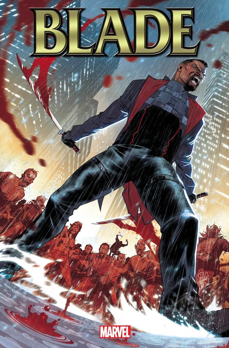 New ongoing Blade series in July. Writing by Bryan Hill & art by Elena Casagrande.