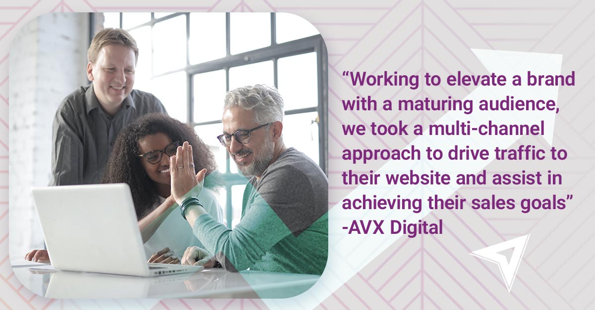 avx_digital's tweet photo. Our dedicated team at AVX Digital took a multi-channel approach to drive traffic to Foxcroft NYC's website and support them in achieving their goals. 
We are thrilled to see the positive impact our efforts have made on their brand and look forward to continuing this partnership. https://t.co/BveMRo4Gb9