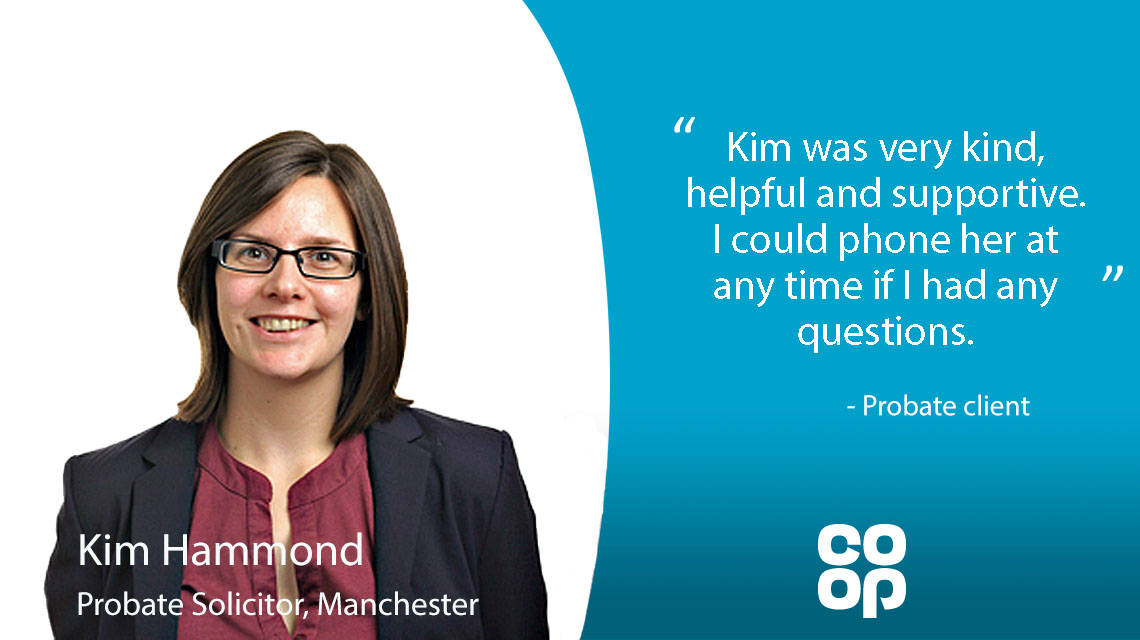 Kind words for Kim this #ThankYouThursday. For more information about our probate services, visit coop.uk/40Qrzif