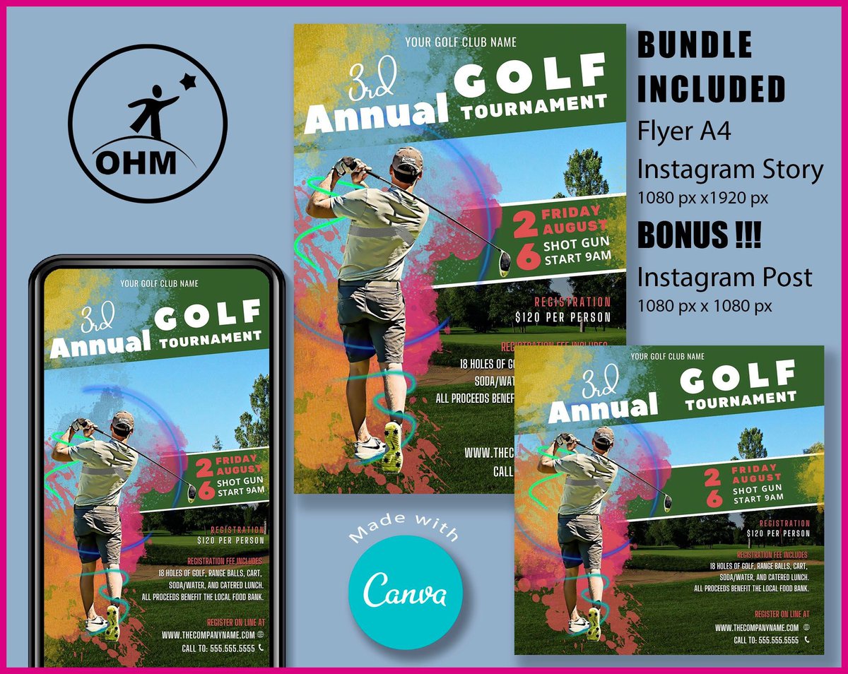 ohmgraphics1111's tweet photo. GOLF FLYER TEMPLATE, Golf Tournament, full Editable , Social Media Flyer, Email Template, golf club cover, Golf Invitation, Golf Template https://t.co/Ki0lJmF5QO #fulleditable #sportsflyer #golftournament #kidsgolf #golftemplate #golfflyer #eventflyer https://t.co/MaXDdmIe3p